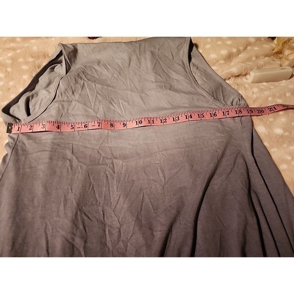 Voice of California NEW $59 Small Stars And Stripes Gray Boho Vest - Picture 9 of 10